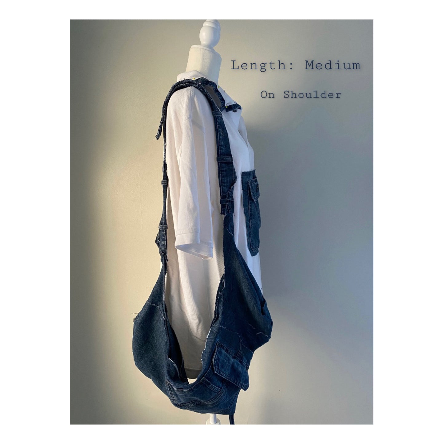 Reworked Up-Cycled Denim Heart Bag