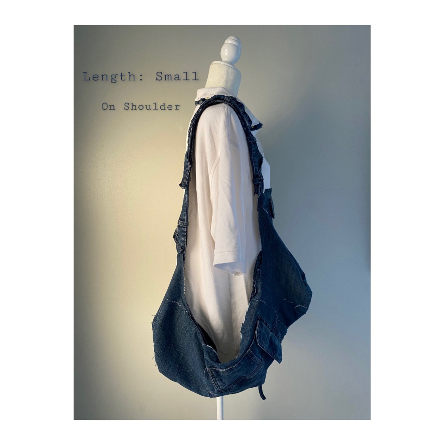 Reworked Up-Cycled Denim Heart Bag