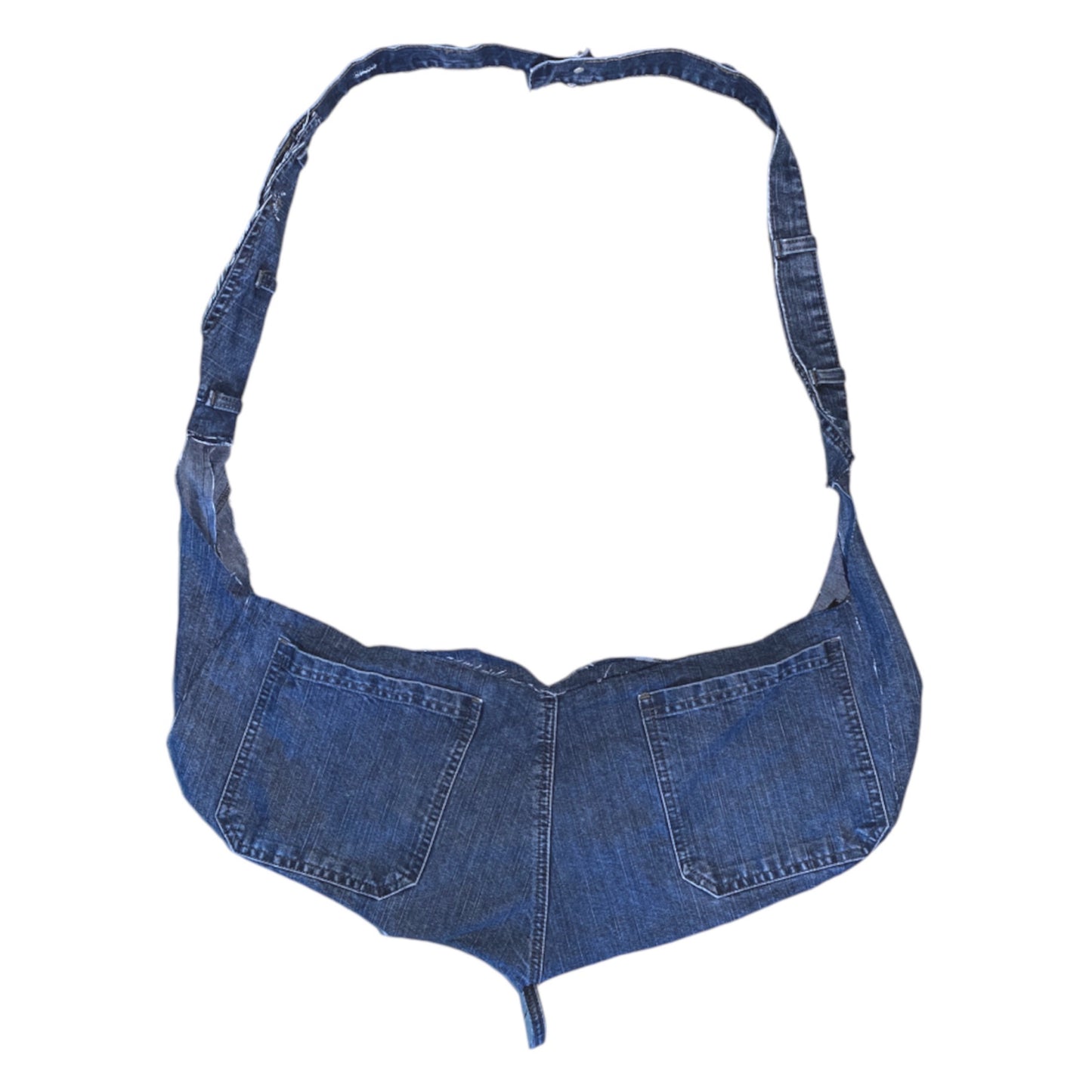 Reworked Up-Cycled Denim Heart Bag